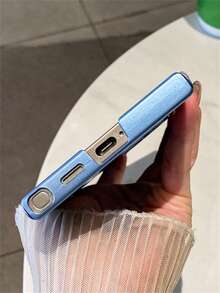 Alloy Luxury Magnetic Style New Hollowed Breathable Heat-Dissipating Lightning Pattern Magnetic Wireless Charging Phone Case Compatible With Samsung Galaxy S26Ultra S25Ultra S24Ultra S23Ultra S22Ultra S26 S25 S24 Plus Full Cover Metal Paint Skin Feel Matte Protective Back Cover Spring Gift Party - Blue - View 4