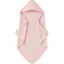 30"X30" Hooded Baby Muslin Bath Towel, Super Soft Absorbent Infant Bathrobe, Suitable For Newborns And Babies, Essential Baby Item, Registry And Gift - Multicolor - View 13