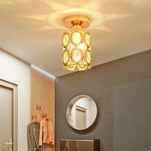 Nordic Crystal Flush Mount Ceiling Light, Corridor Hallway Entryway Foyer Balcony Dressing Room Bedroom Modern Minimalist Lighting Fixture - Multiple Styles - View 5