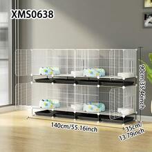 多层幼犬/幼猫笼带托盘，室内兔/猫笼，宠物店笼子 - 彩色 - 查看 11