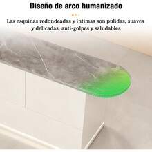 Minimalista Mueble  Recepción Lujo Con Cajones Y Luces Gris - Multicolor - Ver 7