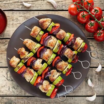 12 ชิ้น ไม้เสียบ BBQ บาร์บีคิว เข็ม อุปกรณ์ส้อมเหล็ก เครื่องมือทำอาหารกลางแจ้งสำหรับการเดินทาง, อุปกรณ์ตั้งแคมป์, อุปกรณ์จัดปาร์ตี้, การรวมตัวของเพื่อน, อาหารค่ำสำหรับครอบครัว