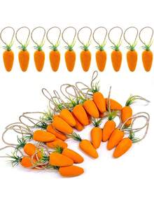10/5/1pc-Easter Hanging Carrot -4.4 Inch Artificial Simulation Easter Foam Carrots,Bubble Mini Carrot Hanging Pendant For Home Party DIY Crafts Decor - Multicolor - View 3