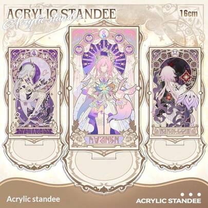 Honkai Impact Lawless Ending Tarot Card Series Xilianli Plate Aglayla White Curse Anime Figure, Gift, Holiday Gift, Birthday Gift, Perfect Gift