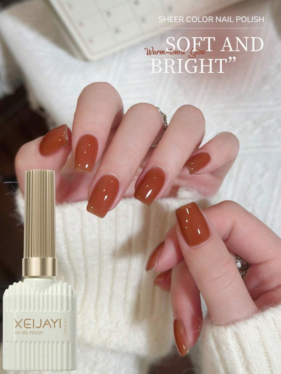 XEIJAYI 1件 15ml 凝膠指甲油，UV/LED相容美甲凝膠指甲油，適用於沙龍與居家DIY美甲