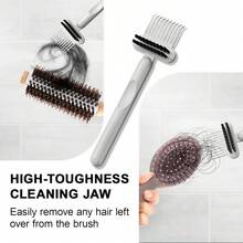 2-In-1 Hair Removal Comb And Brush Cleaning Tool - Suitable For Home, Salon, And Pet Owners (Quickly Cleans Hair, Dust, And Fuzz, Goodbye Clogged Brushes) - One Size - View 2