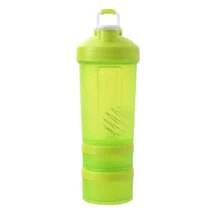 三层蛋白粉摇摇杯，带手柄，便携式奶昔搅拌杯，带秤 - 彩色 - 查看 11