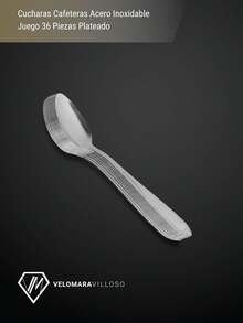 Cucharas Cafeteras Acero Inoxidable Juego 36 Piezas Plateado Para Restaurante Utensilio De Cocina Comedor Chef - Gris Oscuro - Ver 3