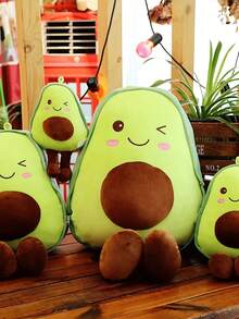 30cm/11.8in Cute Plush Avocado Doll, Soft Stuffed Fruit Pillow, Home Decor, Fluffy Plush Fruit Doll, Huggable & Playful, Adorable Animal Shape, Suitable As Gift For Friends, Valentine's Day, Christmas, Party, Mother's Day, Halloween - Multicolor - View 8