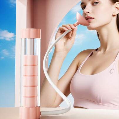 Portable Breathing Dumbbell For Core Training And Lung Capacity Enhancement ABS Plastic Silicone