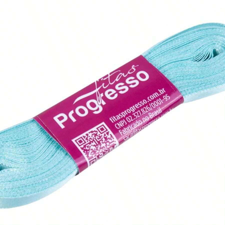 Satin Ribbon, 7mm Wide, In 10m Lengths. - SERENITY BLUE 247 - View 1