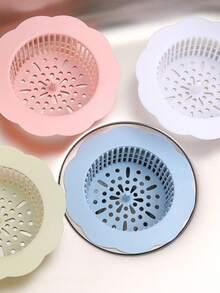 1pc Kitchen Sink Drain Filter, Sink Strainer, Drain Catcher, Hair Clog Remover, Sink Drain Cover, Multi-Function Filter Net - Multicolor - View 3
