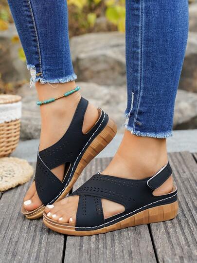 Lightweight Breathable Casual Slip-On Sandals, Suitable For Beach, Outdoor, Indoor, Fashionable For Teenagers And Young Adults