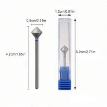 Russian-Style Nail Pre-Treatment Buffing Head, C-Curve Diamond-Shaped Diamond Abrasive Buffing Head For Nail Thickness, Nail Polishing Stone, Pedicure, Nail Art Machine-Specific Tools, Cuticle Removal Buffing Head. - Multicolor - View 8