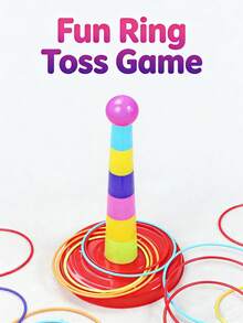 13PC/16PC/18PC.Fun Throwing Toy,12 Rings / 24 Rings / 30 Rings Interactive Toy, Throwing Game Set, Outdoor Ring Throwing Toy, Colorful Ring Throwing Toy, Accessories For Ring Throwing Game For Parent-Child Interaction, Equipped With Colorful Rings - Suitable For Kindergartens, Family Gatherings, Festivals And Competitions, Very Suitable For Christmas. - Multicolor - View 5