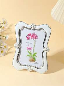 1 Piece Of Retro ABS Plastic Material Multi Size Minimalist Photo Frame For Home And Office Decoration, As Well As Weddings. It Is A Preferred Gift For Families, Collecting Memories And Showcasing Precious Moments - Silver - View 11