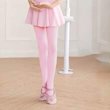 Meias-calças de balé femininas - Leggings de dança macias em nylon e elastano, sem costura, rosa e branca, elásticas, ideais para prática confortável de balé, roupa flexível | Leggings justas | Roupa de dança, meias-calças de balé, adequadas para treinamento e apresentações com sapatilhas de ponta | Traje de balé confortável, meias-calças de dança femininas, meias-calças de dança multicoloridas para primavera, verão e outono, leggings justas para apresentações com ótima elasticidade - Multicolorido - Ver 17