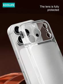 Koolife 1pc 17promax Phone Case, New Large Window Semi-Transparent Phone Protective Cover, Large Window, Ultra-Thin Transparent Matte Precise Hole Protection, Anti-Fingerprint, Compatible With Apple 17ProMax/17/17Pro/16/16Pro/16ProMax - Translucent White With Butterfly Accessories - View 10