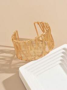 奢华夸张镂空手镯，女士款 - 幾何 - 查看 3