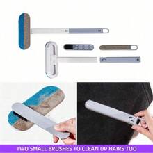 Multifunctional Pet Hair Remover, 3-In-1 Tool, Reusable And Washable Brush For Removing Dog And Cat Hair With Long Handle, For Furniture, Sofas, Carpets And Laundry. - Blue - View 7