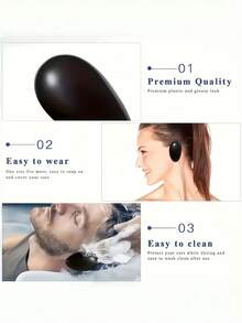 EELHOE 1 Pair Salon Ear Covers, Plastic Hair Dye Ear Protectors, Silicone Shower Ear Covers For Home And Hair Salon - Multicolor - View 7
