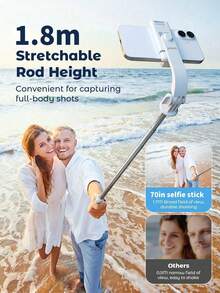 Phụ kiện chụp ảnh di động cỡ lớn màu hồng, gậy selfie có thể kéo dài 70 inch kèm điều khiển từ xa không dây và đèn chiếu sáng. Gậy selfie 67 inch với chân đế chắc chắn, 1 đèn chiếu sáng phụ, chân đế điện thoại đa chức năng có thể kéo dài và di động kèm điều khiển từ xa và đèn chiếu sáng, tương thích với iPhone 14 Pro Max/13/12/11 và điện thoại thông minh Android. Hoàn hảo cho du lịch, quay vlog và chụp ảnh. Tích hợp cho kỳ nghỉ hè, du lịch, hoạt động ngoài trời, phát trực tiếp, ghi hình ổn định. Giá đỡ điện thoại cho điện thoại thông minh và điện thoại di động. Màu hồng, quà tặng Ngày Phụ nữ, sinh nhật, kỷ niệm. - 180CM - Xem 6