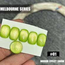 MIANEL 12ml 2026 冬季闪耀墨尔本蓝猫眼指甲油 蓝绿红猫眼凝胶指甲油 冬季美甲用品 美甲产品 适用于美甲沙龙和UV灯 - 彩色 - 查看 18