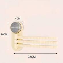 1pc No Drill Kitchen Sponge Holder, Multi-Layer Rotating Towel Rack, Suitable For Bathroom Towels - Multicolor - View 6