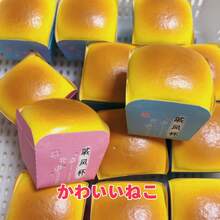 Soft & Slow Rising Sponge Cake Squeeze Toy, Stress Relief Model Gift, Available In Blue And Pink - Multicolor - View 2