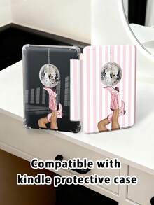 Western Boots And Stripes IPad Case Compatible With IPad Air 4/5 10.9 Inch, IPad 7/8/9th 10.2 Inch, Built-In Pencil Slot Compatible With Samsung Tab S6 10.4 Inch, Tab A7 Lite 8.7 Inch, Ins Style Leather Case, Back To School, Valentine's Day, New Year Gift - Multicolor - View 8