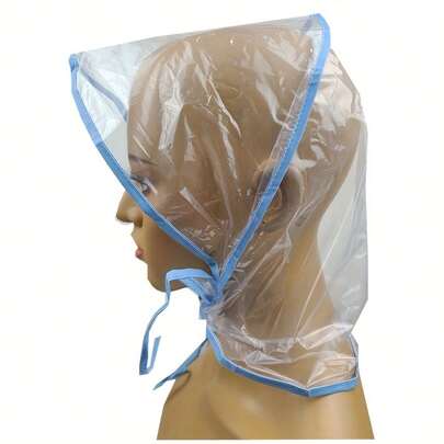 [Rain Hat] Full Coverage Sun Hat Rain Hat | Unisex Mesh Fabric, Rain Hat With Transparent Waterproof Plastic Rain Hat, Transparent Waterproof Hat, Transparent Rain Hat With Brim, Unisex Plastic Rain Hat, Protects Hairstyle, Women's Rainy Day Accessory, Waterproof Viewing, Head Rain Hat,Beach,Summer,Vacation,Holiday,Travel Essential,Going Out Tops,Household Items