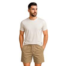 Set Of 2 Premium Linen Shorts For Men - Luxury Beachwear - Summer - 查看 4