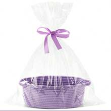 1 Cute Woven Storage Basket With Handle, Suitable For Gift Giving, Storage Decoration Organizer Toy Storage Basket - Nhiều màu - Xem 10