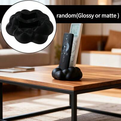 1. 现代风格黑白遥控器收纳盒，带柔软顶盖 - 节省空间，适用于电视/DVD/蓝光播放器/音响系统/游戏机 - 客厅和卧室媒体设备收纳整理 - 兼具收纳功能的装饰性遥控器收纳盒