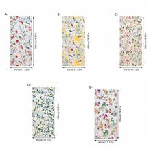 1/5pcs Colorful Wildflower Bee Window Clings No Glue Static Sticker 3D Laser Rainbow Maker Decal Waterproof Privacy Film For Living Room Office Decoration Summer Spring - Floral Colored Film - View 3