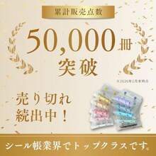 シール帳 透明 シールバインダー シール帳 クリア はがせる シール台紙 シール手帳 女の子 令和 平成 透明シール帳バインダー リフィルシート30枚付 R.D.A. ペールオレンジ - 写真の通り - チェックする 2