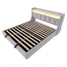 Bed Frames - Light Gray + Upholstered + 180cm*200cm - View 10