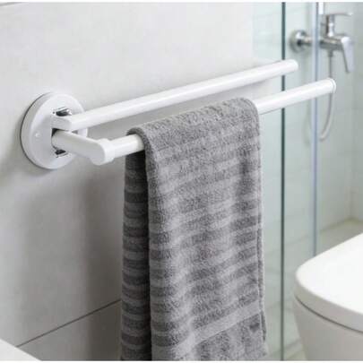 [Nu trending] Minimalistische draaibare handdoekhouder, 6x42cm ijzeren wandhanddoekrek, modern draaibaar ontwerp, roestvrije en duurzame constructie, gemakkelijk schoon te maken en te installeren, wees er snel bij!