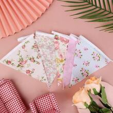 12M/40Ft Triangle Bunting Banner 42 Pcs Multicolored Fabric Flags Burlap Pennant Banner Flags Garlands For Wedding Birthday Party Outdoor Festival Hanging Decoration C - C - 查看 6