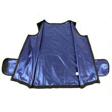 Herrs svettbastuväst, neopren midjetränare för fitness, gym, viktminskning - Svart - Visa 7