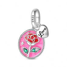 925 Sterling Silver Lion Charm Pendant, Rose Charm Pendant, Hope Swallow Charm Pendant, Star Moon Charm Pendant, Angel Charm Pendant, Heart Charm Pendant, Magic Surprise Box Charm. Suitable For Genuine Snake Chain Bracelets, Necklaces, Bangles, Beaded Chains, DIY Jewelry Crafting, And Luxurious Best Friend Gifts. - Multicolor - View 17