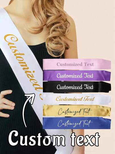 Customizable Party Sash With Text, Customizable Belt With Logo And Text, Bridal Belt, Bachelorette Party Belt, Customizable Beauty Pageant Belt, Birthday Party Belt, DIY Belt, Bridal Belt, Bachelorette Party Gift, Bridal Belt, Personalized Belt, Bachelorette Party Belt, Custom Belt, Party Favors, Personalized Gifts, Wedding Party, Gifts, Gifts, Bridesmaid Proposal Gifts