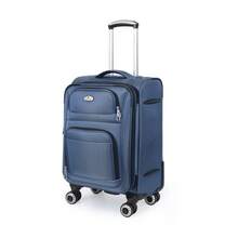 NEW YORK XPRESS Lightweight Water-Resistant Softside Spinner Luggage With Secure TSA Lock,Expandable Design & Organized Interior,Suitable For Long Or Short Travel - 藍色 - 查看 13