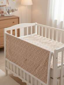 1pc 100x150cm Super Soft Baby Blanket, Premium Silky Flannel Fleece Washable Blanket, Suitable For Nursery, Valentine's Day - Khaki - View 2