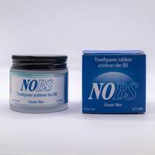 NOBS (No Bad Stuff) Toothpaste Tablets - Nano Hydroxyapatite, Fluoride & Plastic Free, &Travel Friendly - Remineralize With NHA (1 Month) - Powder - View 1