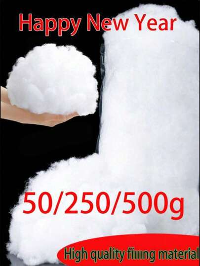 50-600 g polyesterfiberfyllning, sidenbomull PP-bomull, fyllnadsbomull, komprimerad vakuumförpackning, hög elasticitet, lämplig för soffkuddar, mjuka fyllningar, leksaker, kuddar, plysch- eller djurleksaker, kuddkärnor