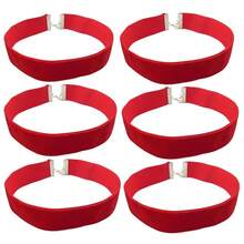 12pcs 1 Inch Width  Chokers Vintage Necklace For Women With Extension (XL-1019-3) - 2.54公分-12個-紅色 - 查看 1