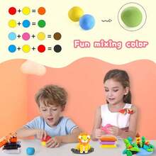 Air Dry Clay Kit, 12/ 24 /36/ 48 Colors Modeling Clay Ultra Light Magic Clay With Tools, And Modeling Clay, Ideal Gift For Kids (Clay+ Tools,Color Random),Modeling Clay,Air Dry Clay For Kids,Clay For Kids,Polymer Clay Kit,Foam Clay - Multicolor - View 6