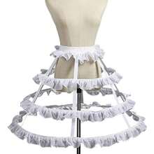 Enagua con volante asimétrico y cola de tren para bodas y cosplay - Campana con volante asimétrica, enagua interior para vestidos de novia, baile de graduación, concursos de belleza, disfraces históricos - Accesorio romántico para bodas y realce de disfraces para ocasiones especiales - multicolor - Ver 16