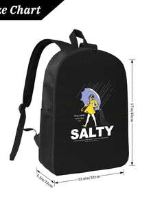 Xzxx Polyester Printed Rucksack - Fashionable Designs With Easy-Clean Material - 黑色 - 查看 4